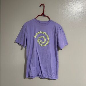 The North Face Alpine lavender and green graphic short sleeve t shirt mens small